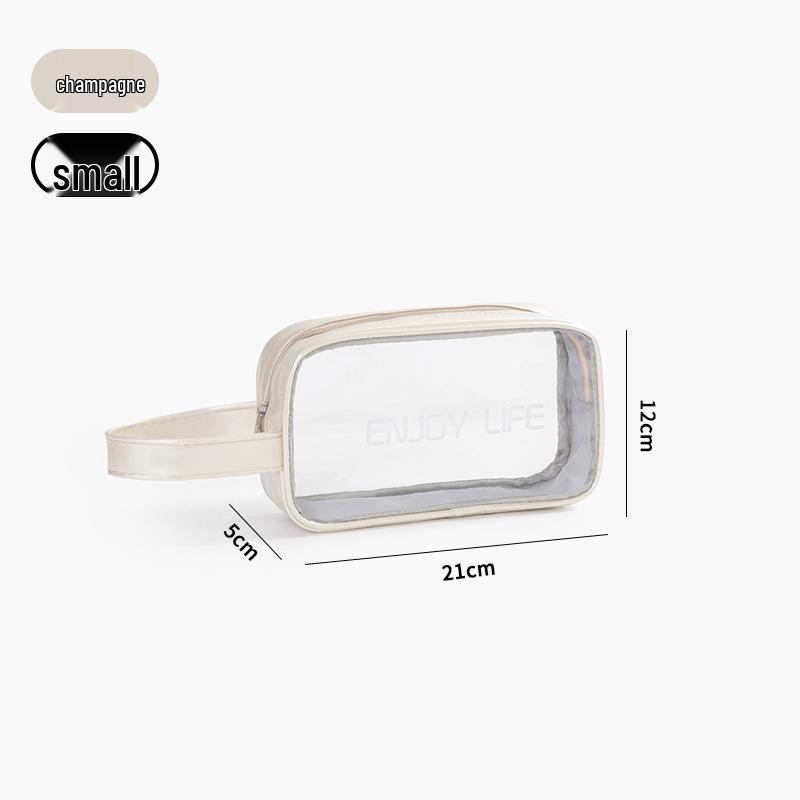 Waterproof Wet/Dry Beach & Fitness Toiletry Bag - Large Capacity Handheld Storage for Makeup & Swimming Gear