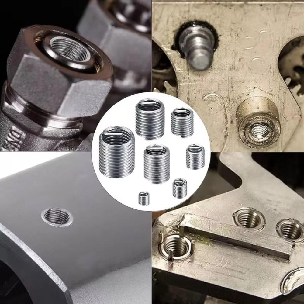 Stainless Steel Wire Thread Insert Durable Screw Sleeve Threaded Insert  Hardware Repair