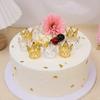10/1Pcs Mini Crown Cake Decoration Princess Topper Pearl Tiara Children Hair Ornaments for Wedding Birthday Party Cake Decor
