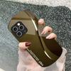 Green gradient silk For iPhone 16 15 14 13 Plus 12 mini 11 Pro Max XR Xs X 7 8 6 6S 2022 Elliptical Tempered Glass Phone Case