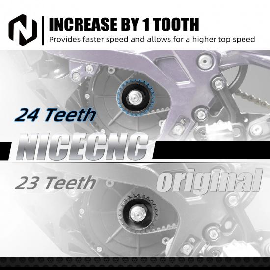 NICECNC For Surron Light Bee X S L1E Electric Dirt Bike 2024 2025 Primary Pulley & Primary Belt Pulley Nut For Segway X160 X260