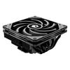 ID-COOLING IS-55 BLACK Low Profile CPU Air Cooler, 57mm Height, 5 Heat Pipes, 120x120x15mm Slim Fan, for Intel LGA1700/115X/1200 and AMD AM4/AM5 Deskt