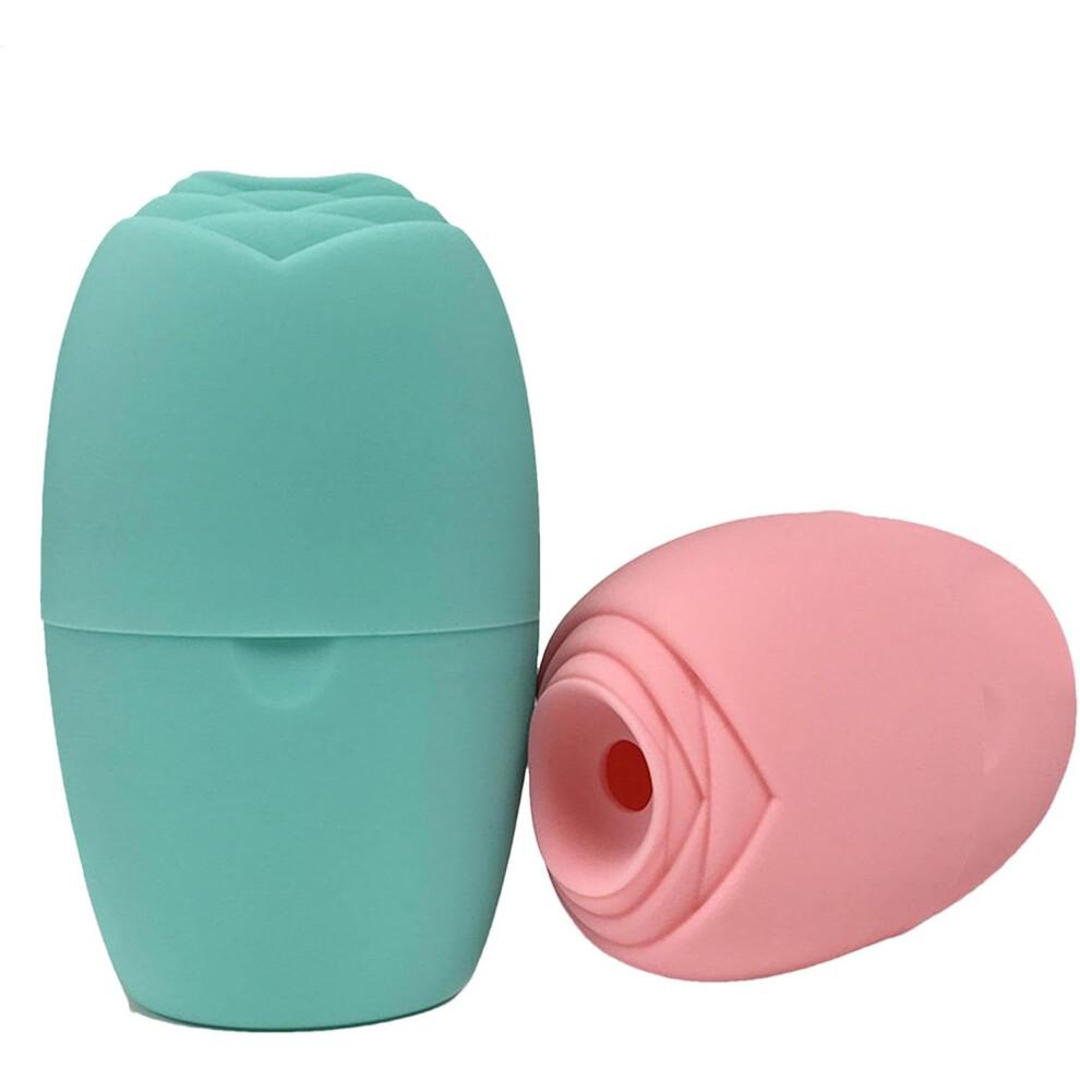 Ice Mold for Face Silicone Ice Holder Mold Beauty Facial Rollers Mold Reusable Skin Care Tool Ice Facial Cube Pink