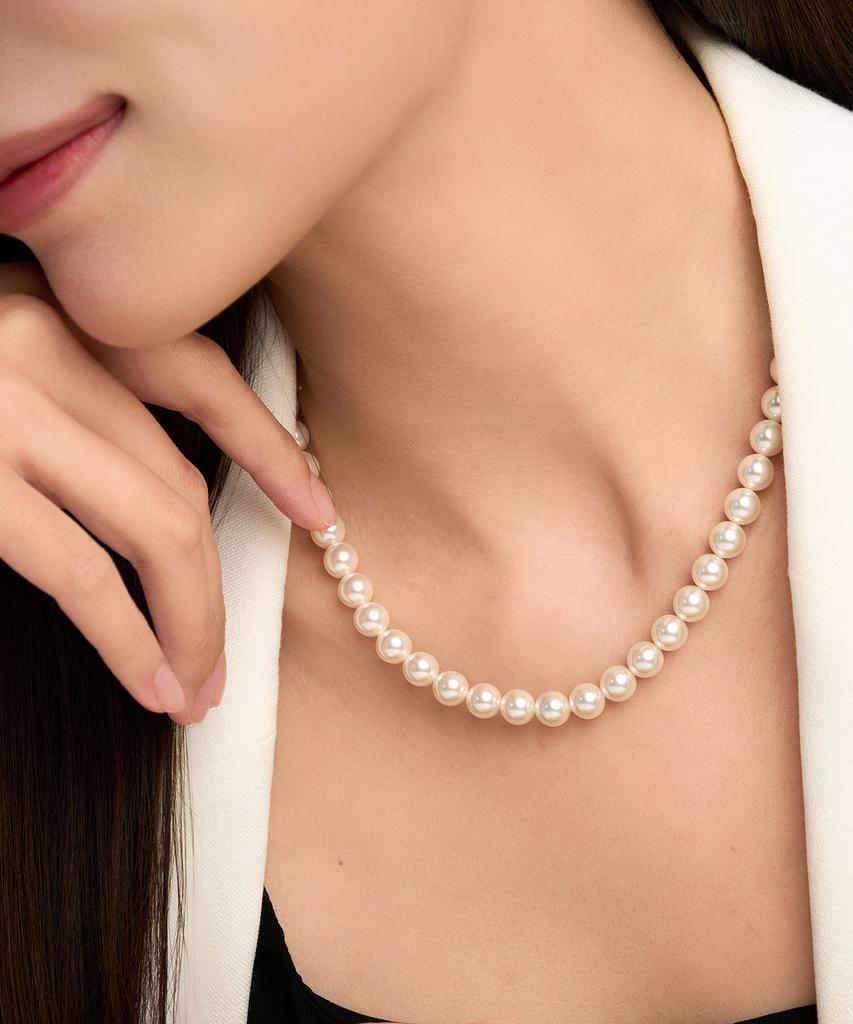 Lloyd Essentials White Pearl 14K Gold Necklace L (8Mm) Lnn25046G