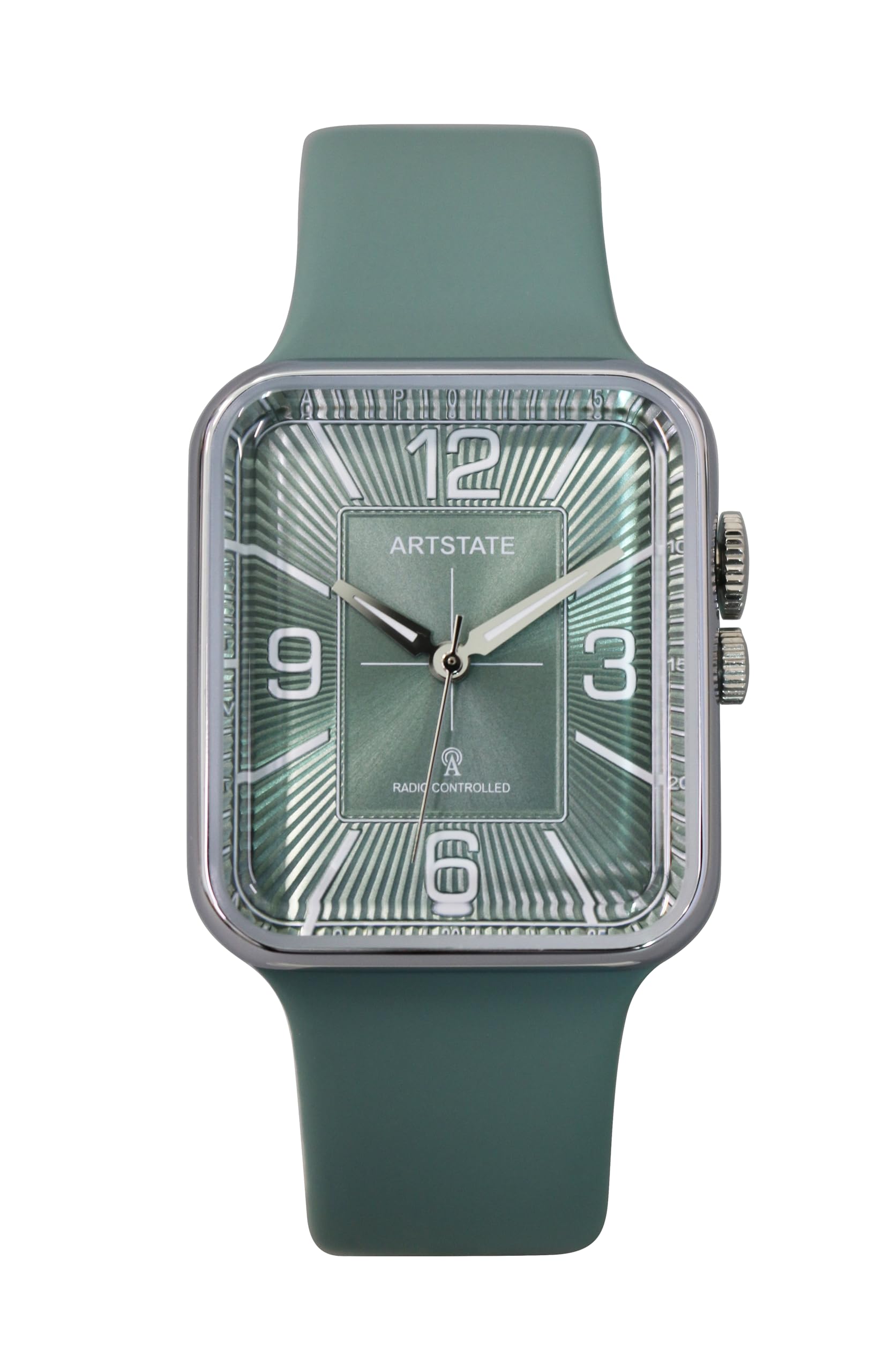 

TPU Square Long Lifespan [ARTSTATE AS3260] Men s Radio-Controlled Watch, Strap, Face, (GREEN) зелёный