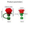 Bouchon de Paille Fleur de Rose 10mm pour Diamètre Silicone Large Résistant à la Chaleur Anti-poussière Bouchon de Paille Accessoire de Tasse