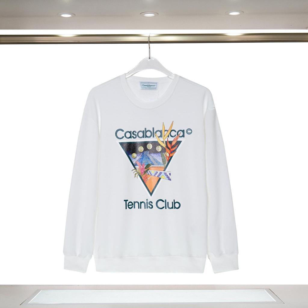 Casablanca Autumn/Winter Celebrity Round Neck Hoodie with Letter Logo Print