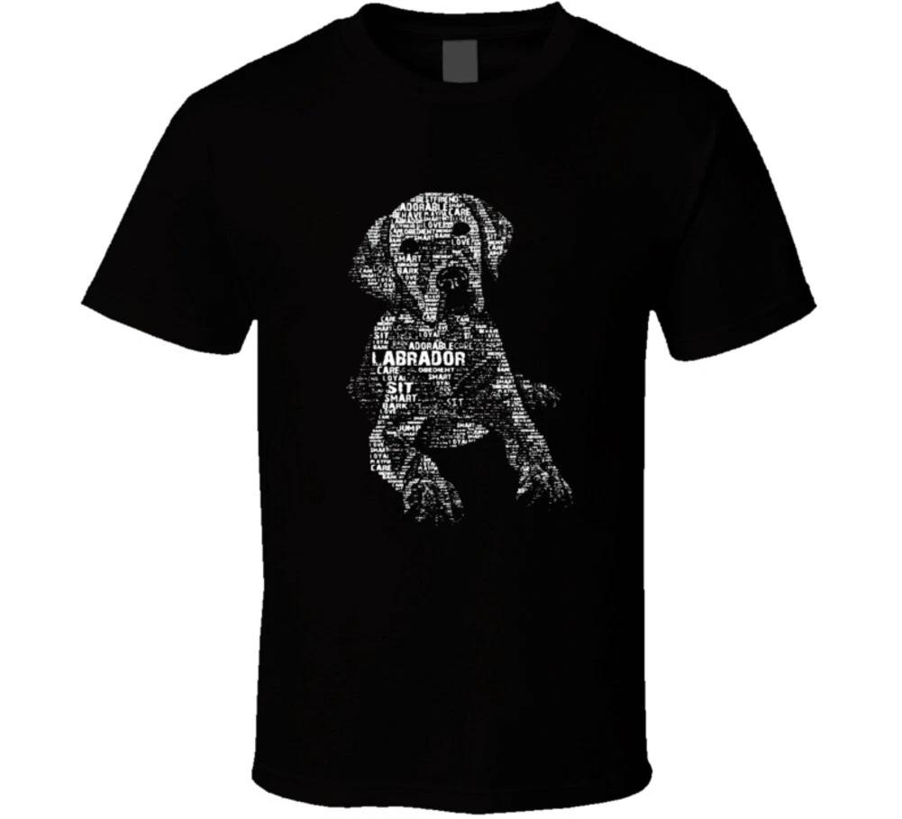 Labrador Retriever Dog Word Art Shirt Yellow Lab Black Chocolate T Shirt S