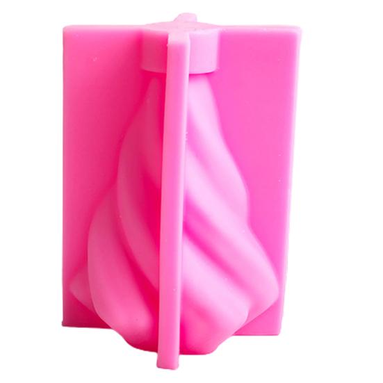 Forma na svíčku Rotační kužel Snadné vyjmutí z formy Opakovaně použitá DIY nepřilnavá ručně vyrobená forma na aromaterapeutické mýdlo pro domácnost