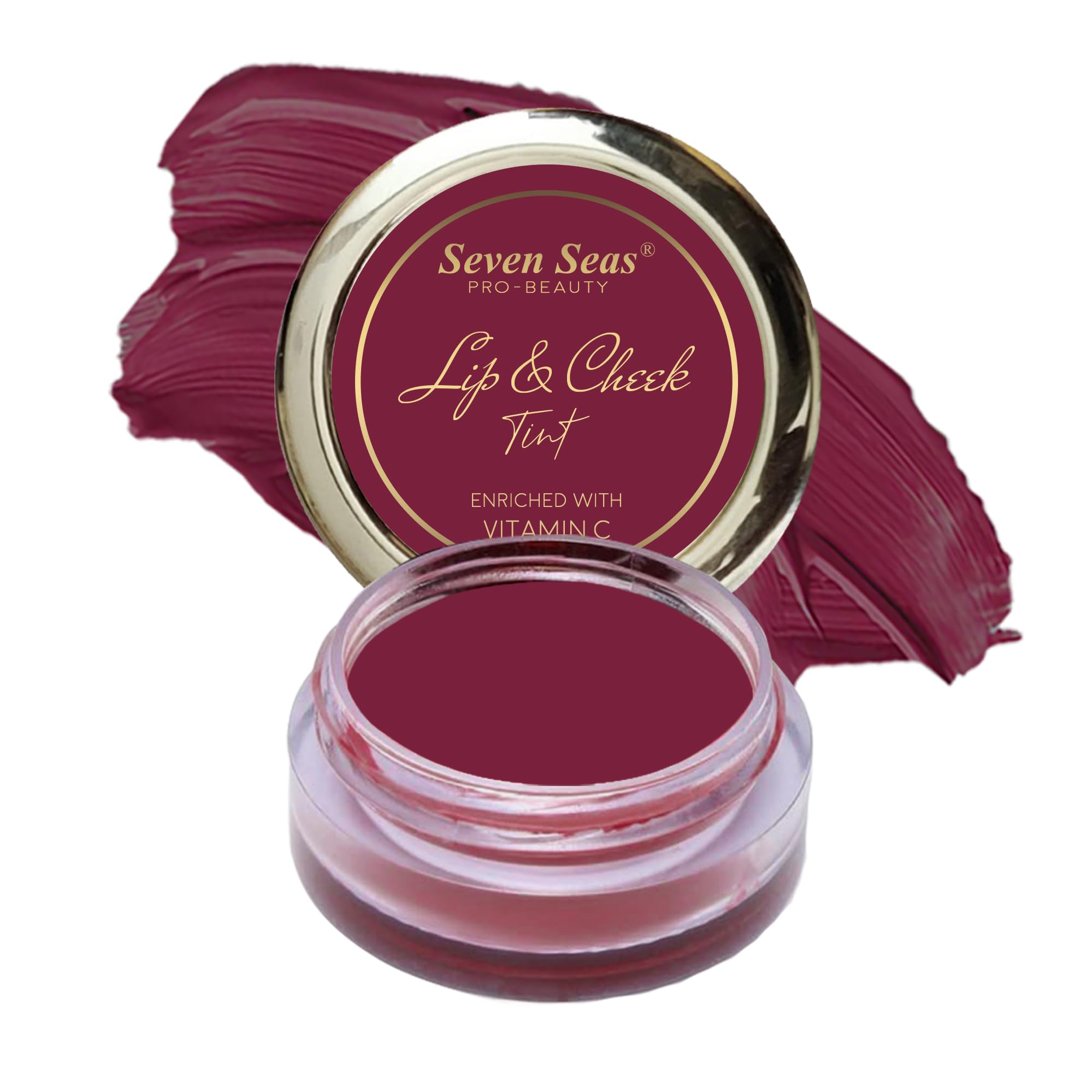 

Seven Seas Lip & Cheek Tint Richness Of Essential Oils And Vitamin C For Lips, Eyelids & Cheeks, Matte Finish Give You a Soft Natural Glow (Calyp
