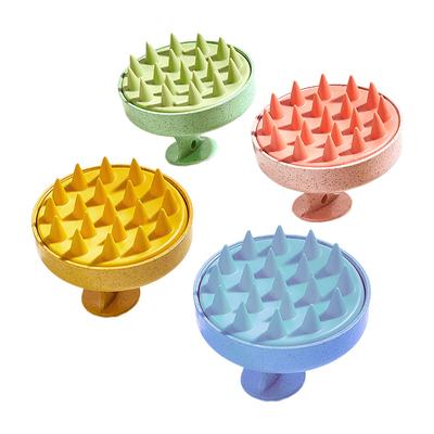 Alwafore Wet and Dry Scalp Massage Brush Head Cleaning Adult Soft Household Bath Silicone Shampoo Brush Massage Comb