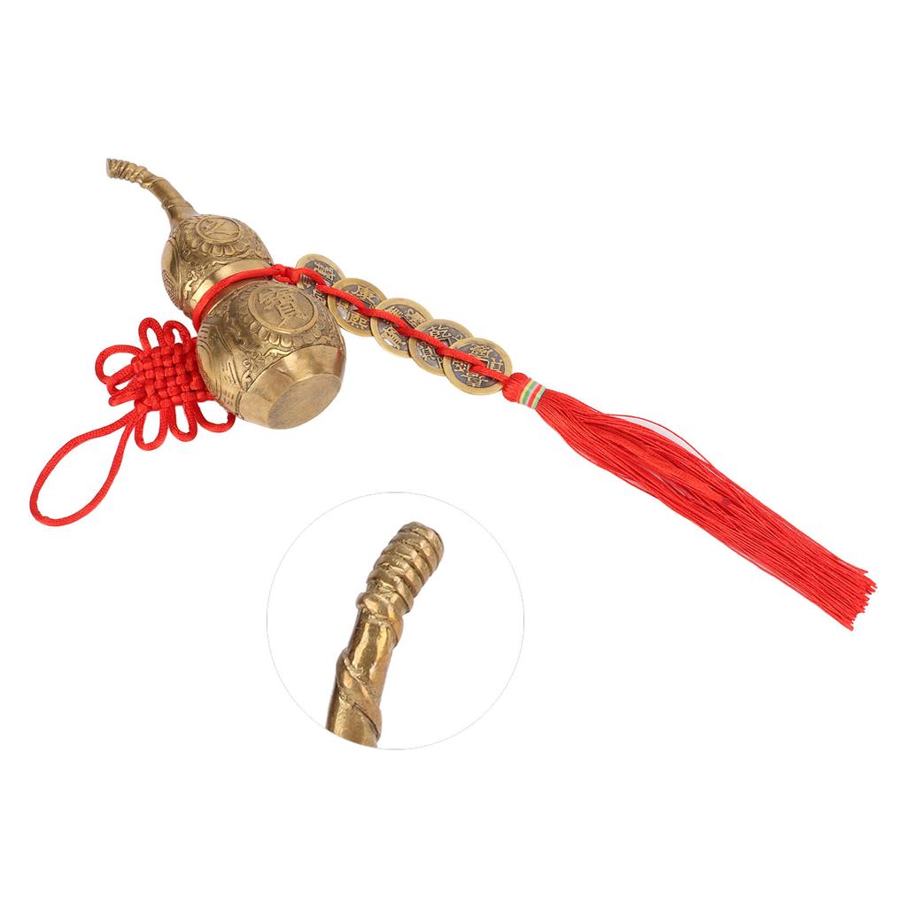 Brass Gourd Fine Workmanship Small Volume Brass Material Multifunction Gourd Sculpture