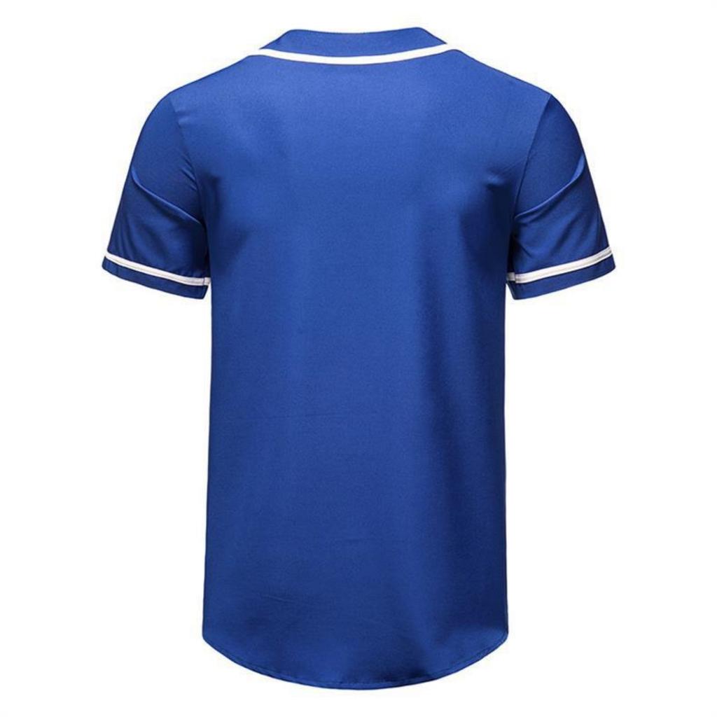 Herren Casual Mode Rundhals Kurzarm Hemd - Herren Baseball Sport Atmungsaktives Oberteil