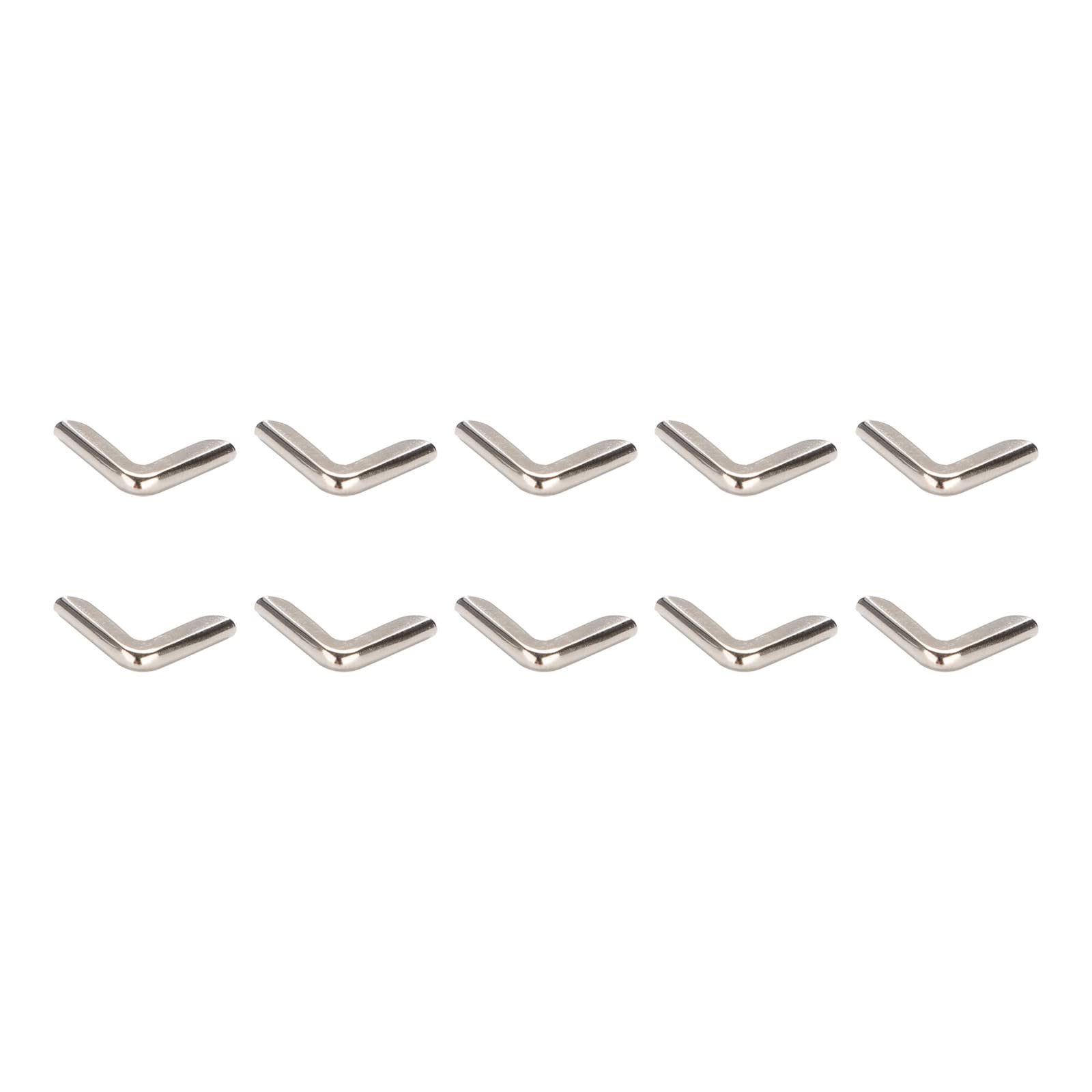 

METALLIXITY 20 шт. 15 мм Кутовий захист для книги Металева декоративна накладка на край для Альбому Меню Щоденника Кейсу Коробки Сріблястий тон one size