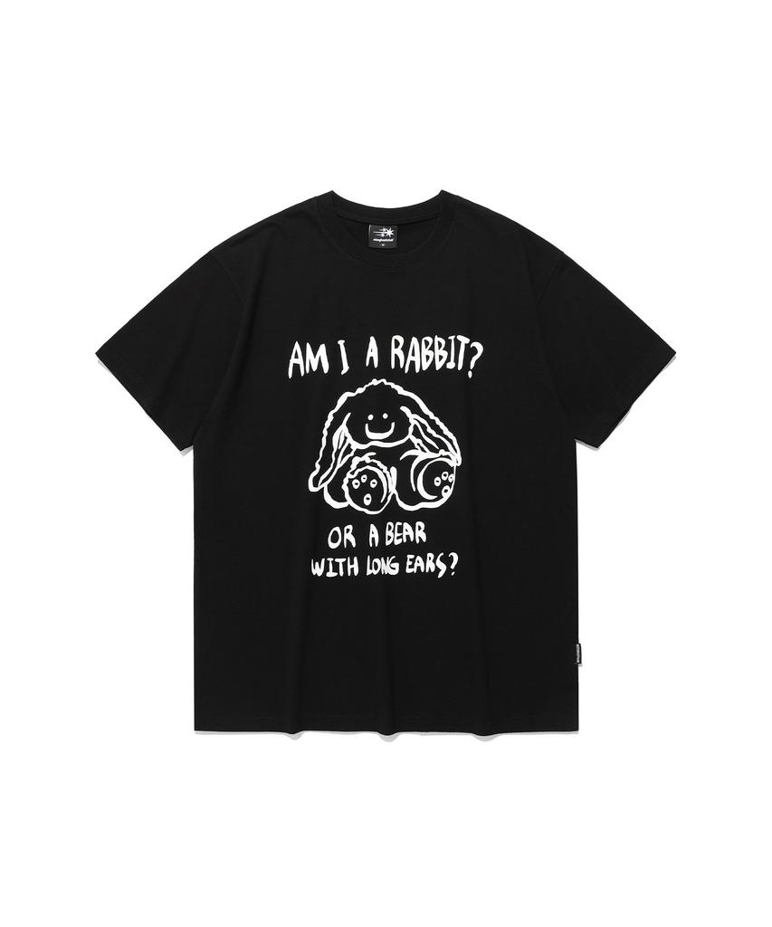 NICEGHOSTCLUB Rabbit Or Bear Tee_Black(Ng2Emut507A)
