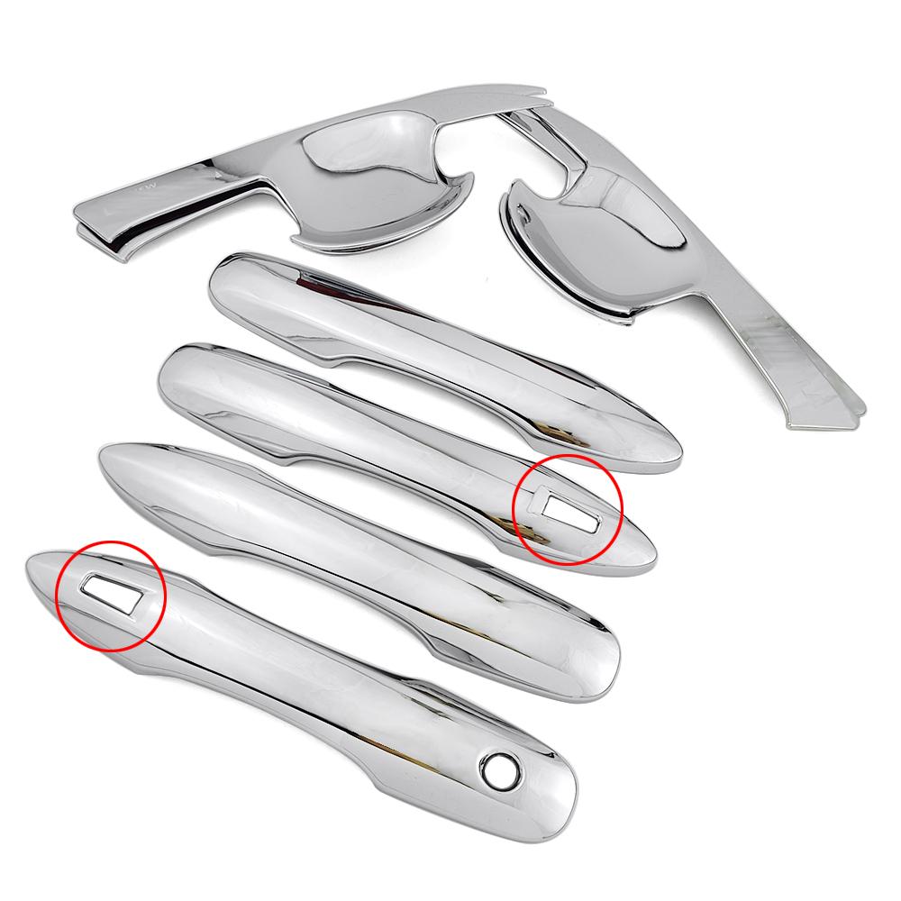 

For Toyota Corolla -2025 Car Exterior Chrome Door Handle Cover Trim and Door Bowl Cap Anti Scratch Protector Decor Sticker With Smart Enter