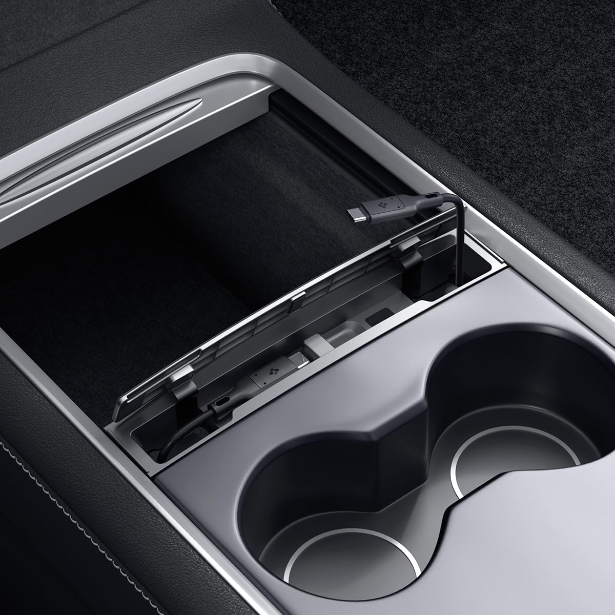 

Cable Organizer Station for Tesla Model 3 and Y 2024/2023/2022 [Compatible with Model 3 2024 Refresh]