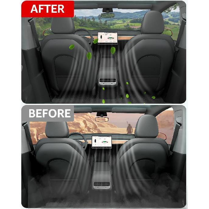 BASENOR 2026 Tesla Model Y/3 HEPA Air Filter, [OEM Filter Replacement] Cabin Air Filter With Activated Carbon For 2017-2025 Model 3 -2026 Model Y
