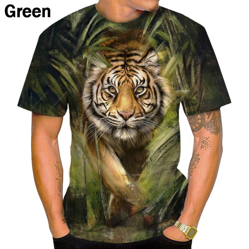 New Fashion Men's and Women's 3d Printing Summer T Shirt Animal Tops Tees