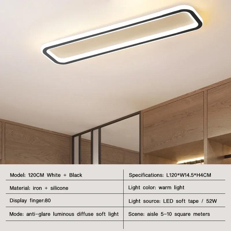 Modern LED Ceiling Lights for Living Room Bedroom  Balcony Aisle Hallway Lamps Strip Chandelier Indoor Lighting Fixtures Luster