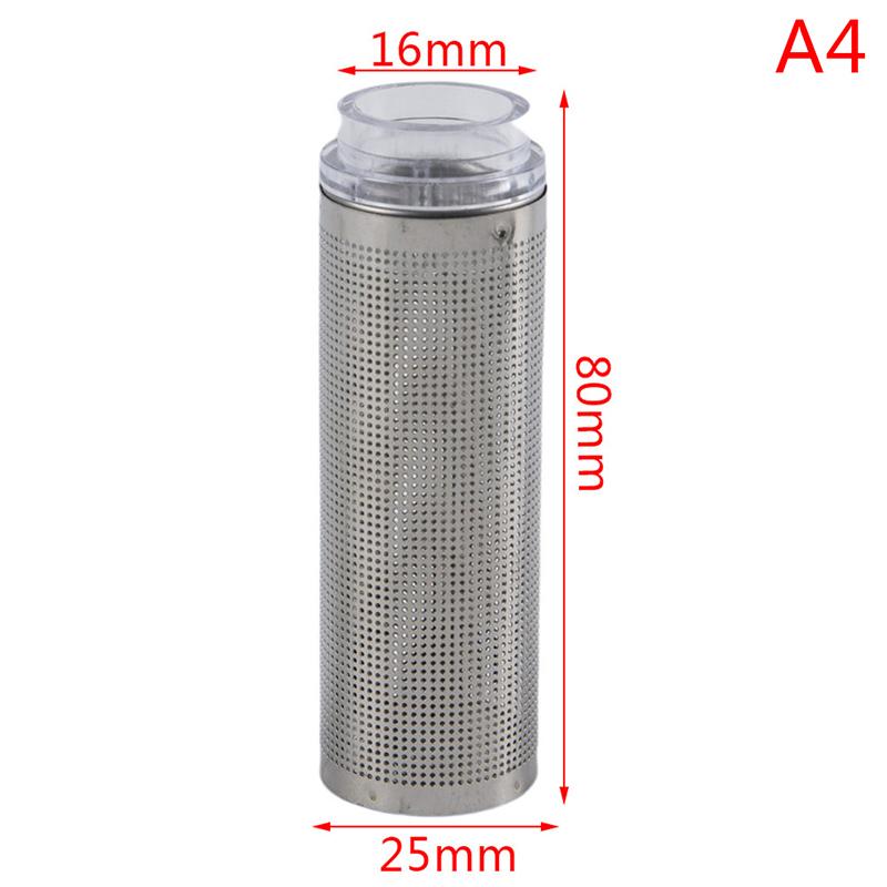 Stainless Steel Fish Tank Filter Fish Tank Fish Shrimp Mesh Net Filter Metal Pre-Filter Tube Filter Accessory Fish Tank Intake Strainer