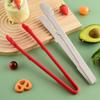Pinza alimentare in silicone pinze per cibo pane sushi barbecue alta temperatura buffet pinza per bistecca