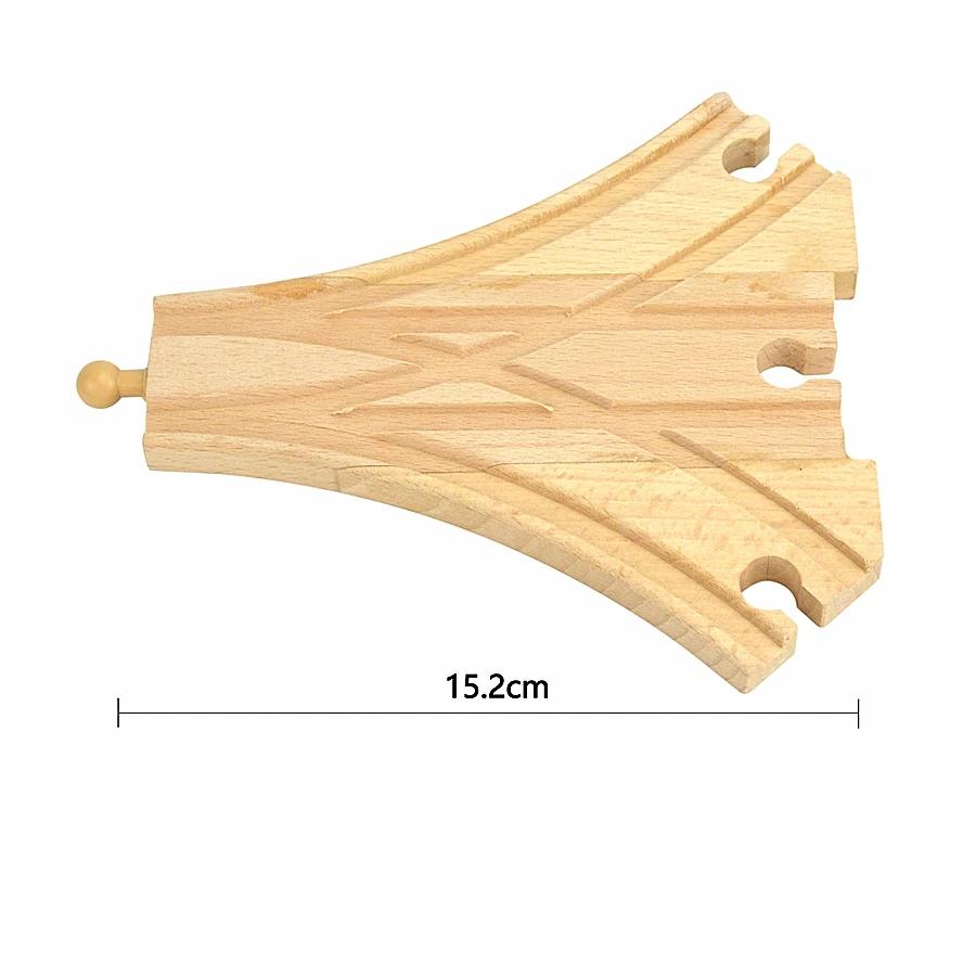 Educational Toy for Child New Kinds Wood Track Accessories Beech Wooden Train Track Railway Toys Fit Biro Wooden All Brand Track
