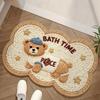 Cartoon Puppy Non-Slip Quick-Dry Water-Absorbent Bathroom Floor Mat