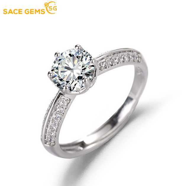 

SACE GEMS классическое кольцо из медного сплава с цирконом женские ювелирные изделия свадебный подарок для вечеринки open