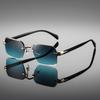 Women'S Personalized Uv Protection Glasses Trend Rimless Fashion Sunglasses Men'S Trimmed Sunglasses