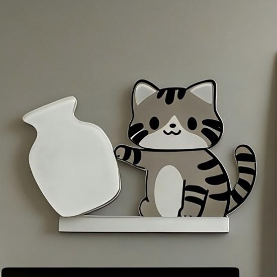1/2Pcs Cat Whiskers Holder Refrigerator Magnet Cat Hair Miniature Vase Collector Container Pet Memorial Keepsake Decoration