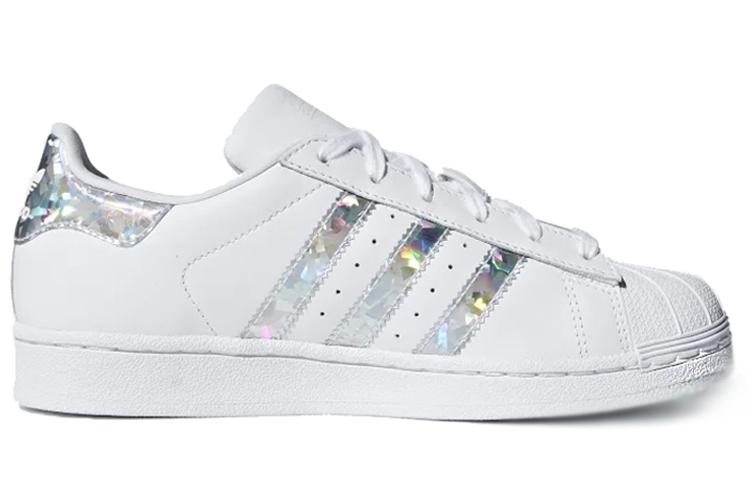 Kids' Sneakers adidas Superstar White Holographic Stripes (Youth) Footwear White/Footwear White/Footwear White