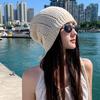 Multicolor Beanie Hollow Knitting Cap Fashionable Stacked Hat  Spring Summer