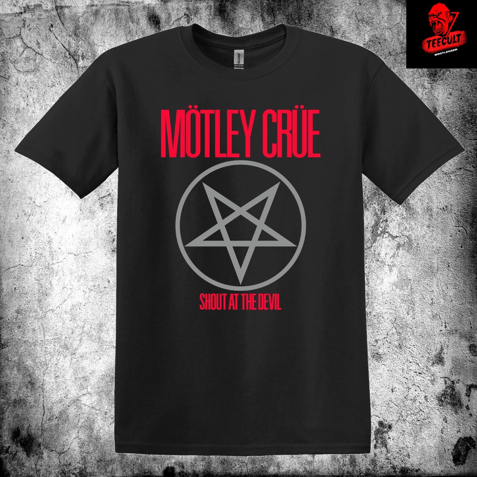 Men s and Women s T-shirts Motley Crue Shot at the Devil Metal Rock Unisex Premium XXXL