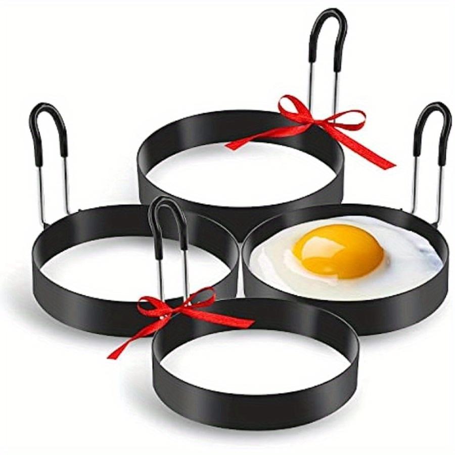 4Pcs Edelstahl Ei Friteuse Ei Form DIY Frühstück Runde Ei Pfannkuchen Kreis Küche Zubehör Gadgets