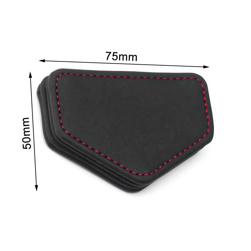 Magnetic Car Seat Belt Clip Safety Belt Fixed Limiter PU Seat Belt Stopper Buckle with Card Clip Car Decoration Auto Accessories