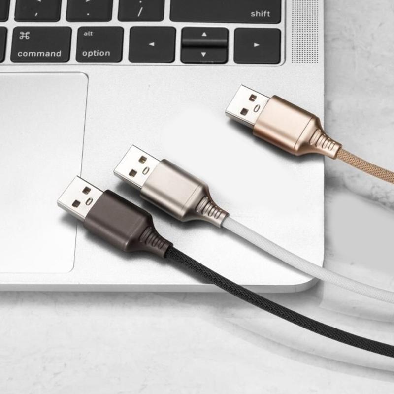 Metal USB to USB C Cable Charging Cable with LED Light Fast Charging Power Delivery Cable for Phone Tablet Laptop