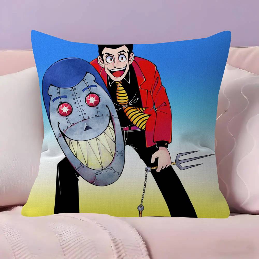 Lupin the Third anime   Personalized picture text home decorative pillows Household Gifts 45x45cm