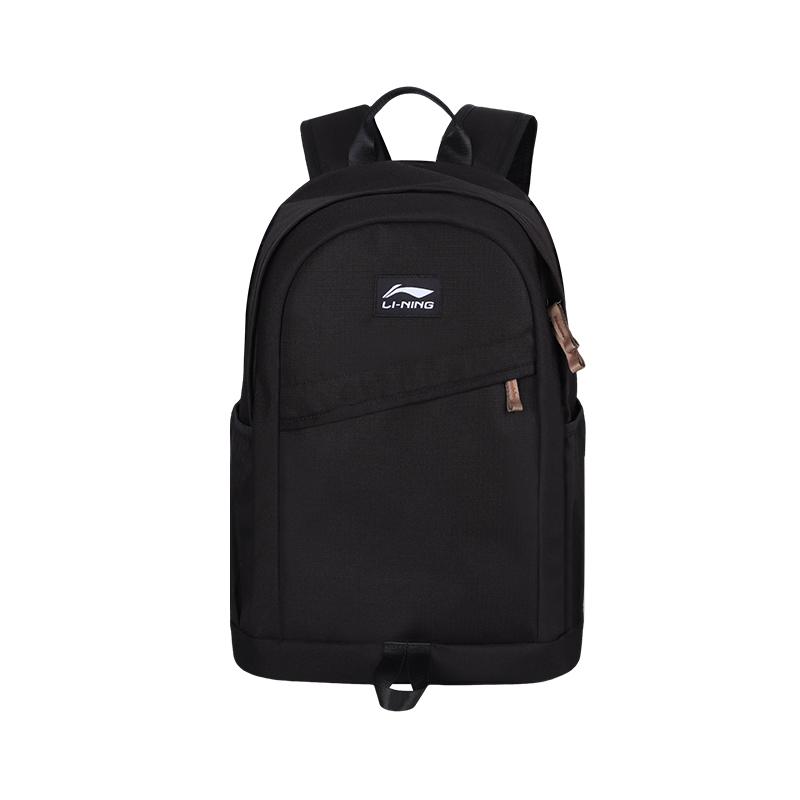 Li-Ning Large Capacity Casual Sports Trend Versatile Backpack Kids Backpack Black YBSV045-3 Black