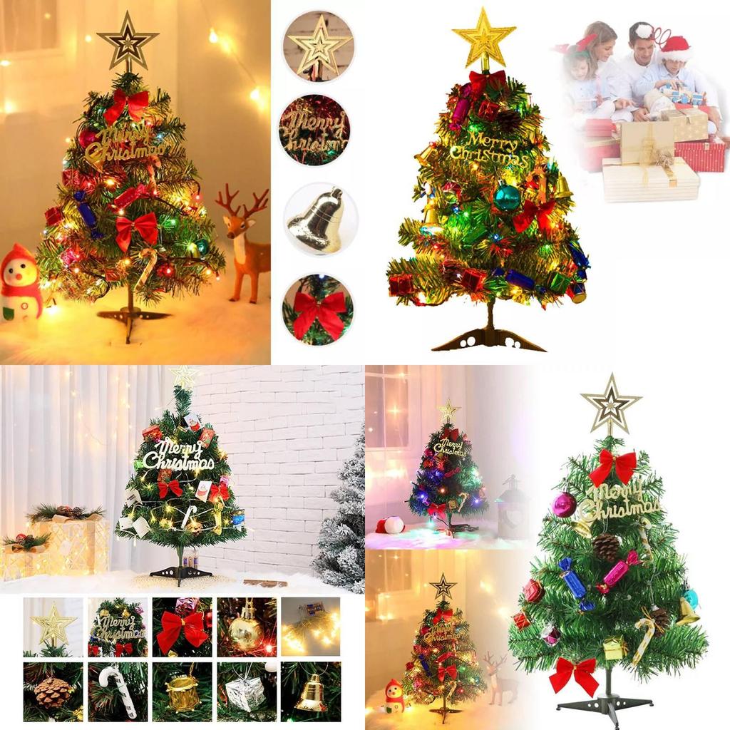 Charming Mini Christmas Tree Set In 30cm 45cm And 60cm Perfect For Holiday Dcor