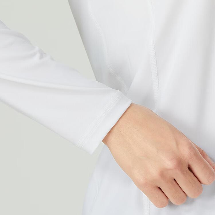 Under Armour Logo Print Breathable Long Sleeve T-Shirt Women Tops White 22600308-100