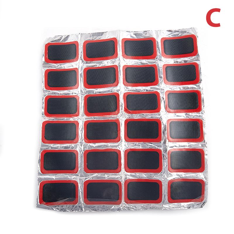 48Pcs 25Mm Runde/Quadratische Gummi Fahrrad Reifen Patch Radfahren Bike Reifen Reifen Innen