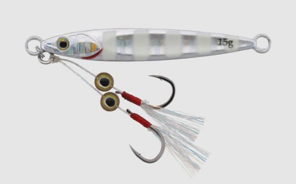 Jackall Metal Jig Big Backer Fit 5 Grams Glow Stripe Border HL (3095)