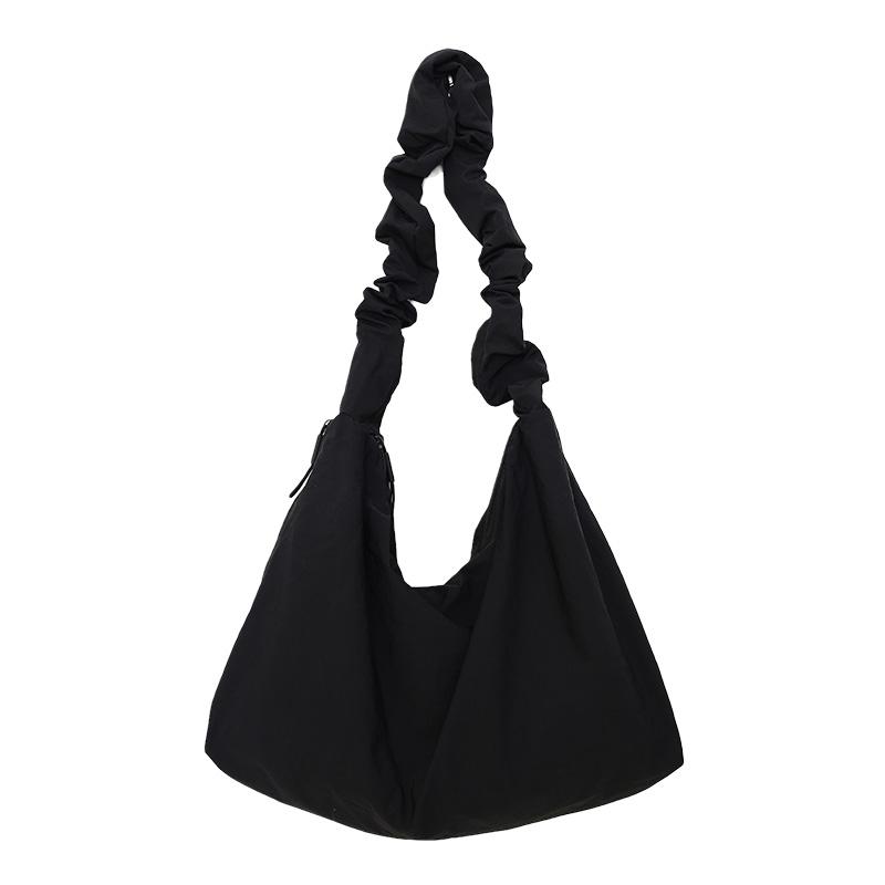 

Solid Color Shoulder Bag Large Capacity Lightweight Women s Bag чорний