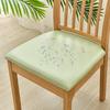 Chair Seat Covers PU Leather Square Chair Cushion Cover Waterproof Kitchen Removable Dining Room Upholstered Seat Slipcovers