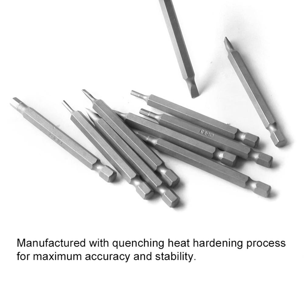 Multifunctional 75mm Carbon Steel Drill Bit Set High Hardness Hand Screwdriver Batchhead