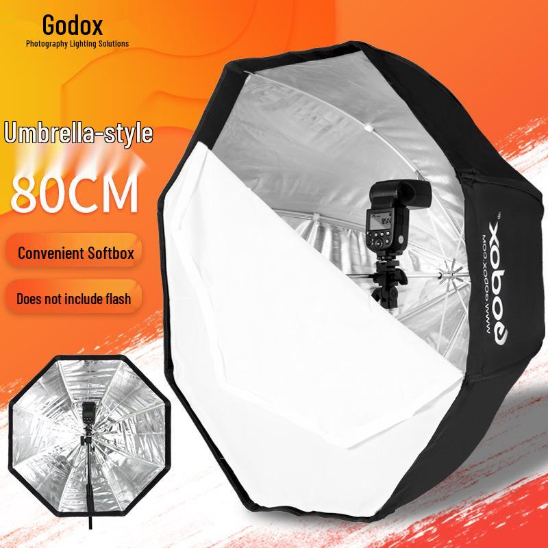 Godox Octagonal Softbox with Grid - Portable 80/95/120cm On-Camera Fill Light