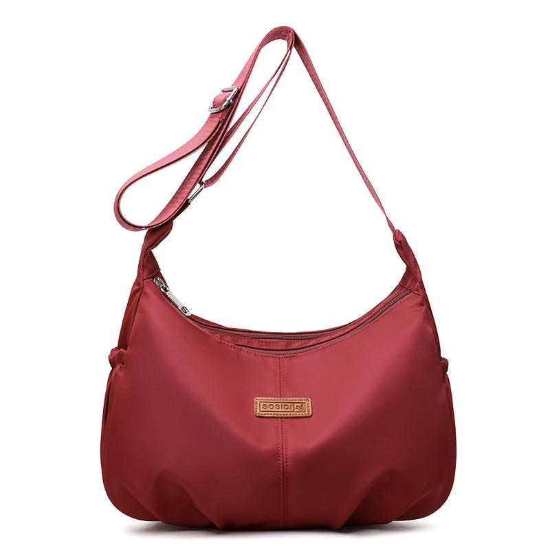 Casual Nylon Womens Shoulder Bag Fashion Simple College Style Crossbody Bag Large Capacity Designer Ladies Handbag Purse