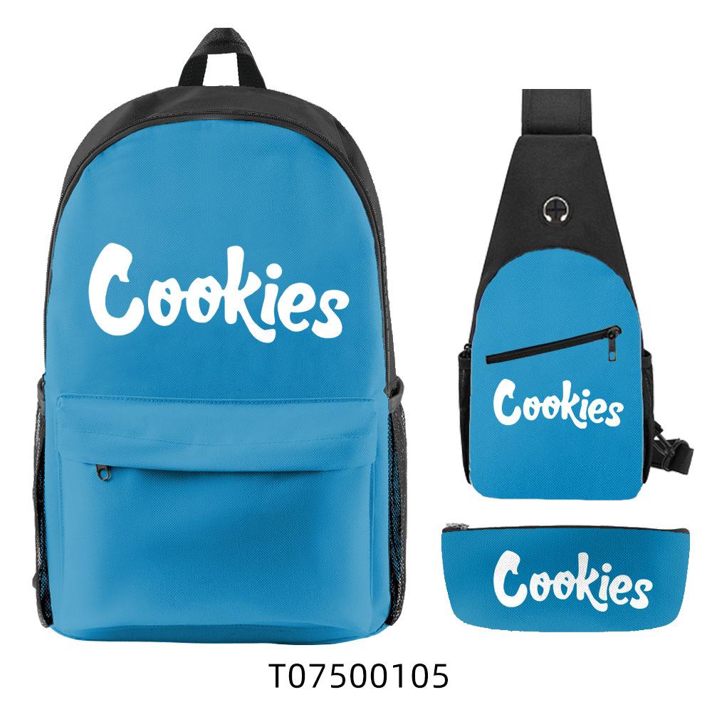 Cooking Student School Bag Casual Backpack Unisex Computer Bag three-piece backpack