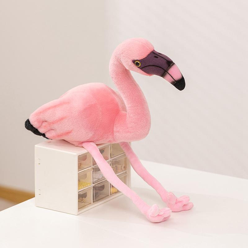 

24cm Pink Soft Flamingo Imitation Plushine Toy Soft Pillow Ideal Gifts for Child Birthday Surprise Decoration Girlfriend Room 24CM